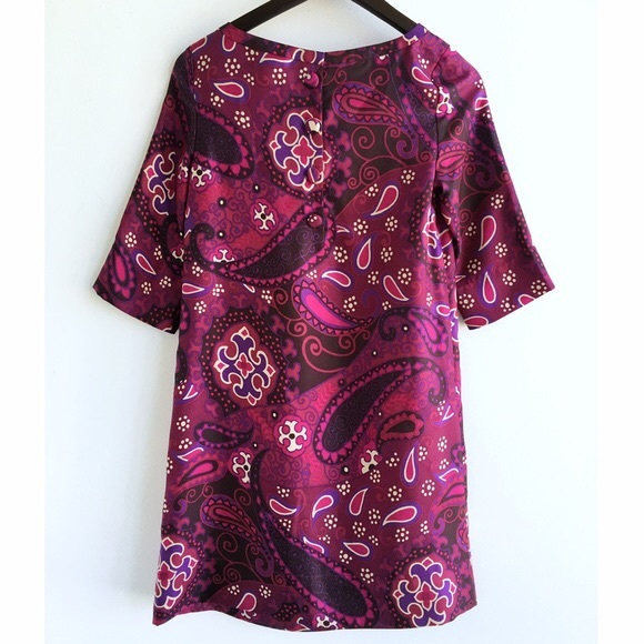 Purple Silk Banana Republic Shift Dress - Picture 3 of 8
